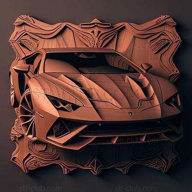 3D модель Lamborghini Huracn (STL)